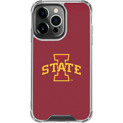 Iowa State University Primary Logo iPhone 15 Pro Clear Case