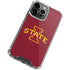 Iowa State University Primary Logo iPhone 14 Pro Clear Case