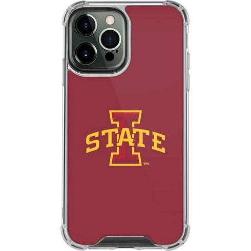 Iowa State University Primary Logo iPhone 14 Pro Max Clear Case