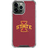 Iowa State University Primary Logo iPhone 14 Pro Max Clear Case