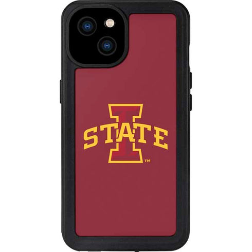 Iowa State University Primary Logo iPhone 15 Plus Waterproof Case