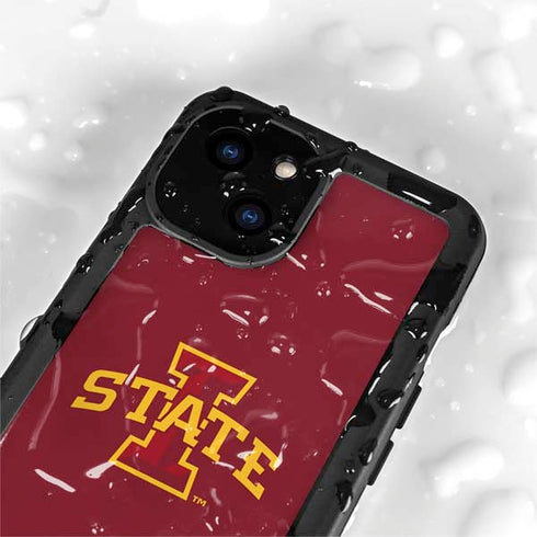 Iowa State University Primary Logo iPhone 15 Plus Waterproof Case