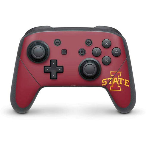 Iowa State University Primary Logo Nintendo Switch Pro Controller Skin
