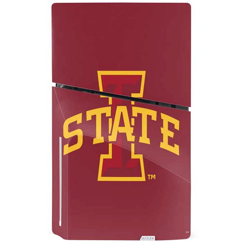 Iowa State University Primary Logo PS5 Slim Disk Console Skin