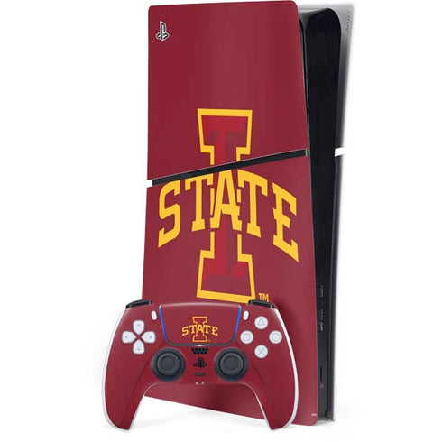 Iowa State University Primary Logo PS5 Slim Digital Edition Console Skin