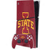 Iowa State University Primary Logo PS5 Slim Digital Edition Console Skin