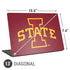 Iowa State University Primary Logo Universal Laptop 13in (10.6 x 7.6in) Skin