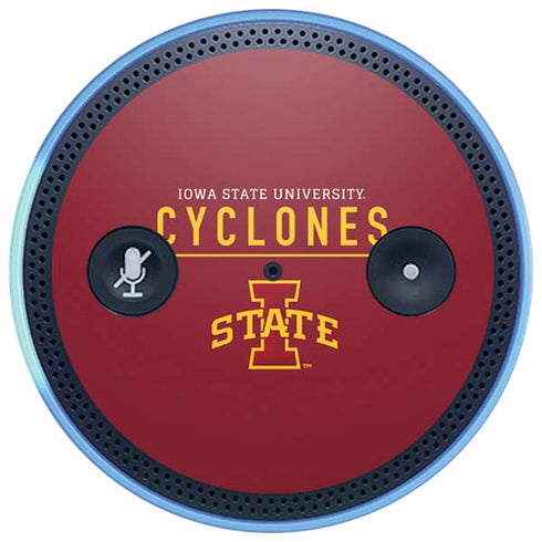 Iowa State University Athletic Text Amazon Echo Skin