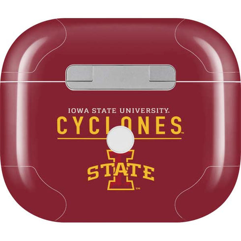 Iowa State University Athletic Text Apple AirPods (3rd Gen 2021) Skin