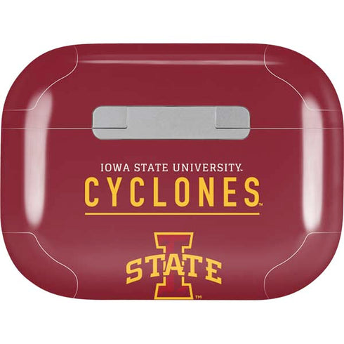 Iowa State University Athletic Text Apple AirPods Pro Skin