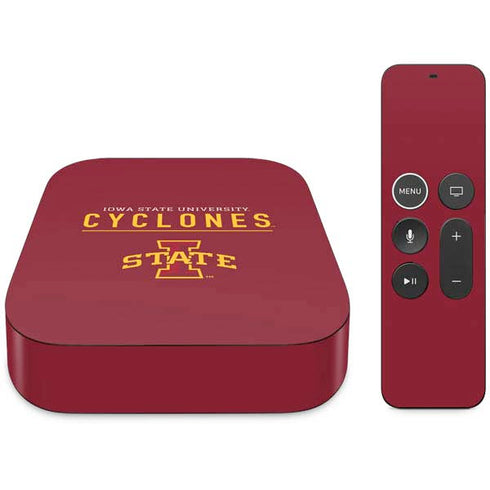 Iowa State University Athletic Text Apple TV Skin