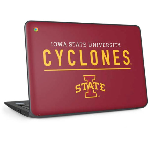 Iowa State University Athletic Text HP Chromebook Skin