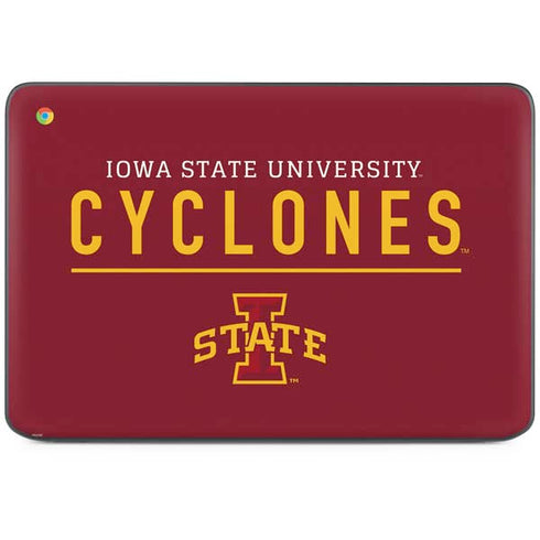Iowa State University Athletic Text HP Chromebook Skin