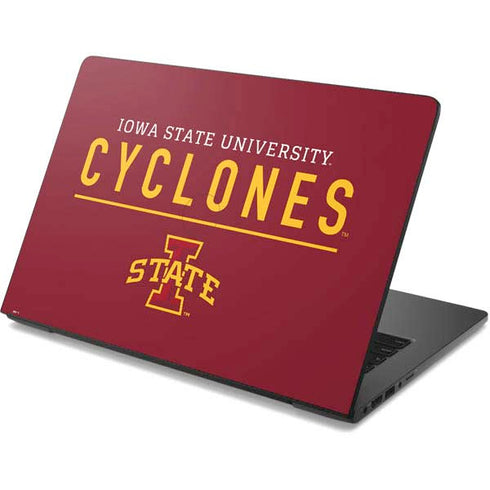 Iowa State University Athletic Text Dell Chromebook Skin