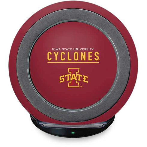 Iowa State University Athletic Text Fast Charge Wireless Charging Stand Skin