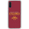 Iowa State University Athletic Text Galaxy A10e Clear Case