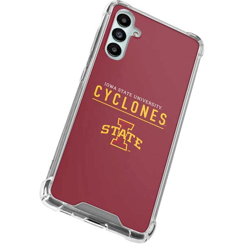 Iowa State University Athletic Text Galaxy A15 5G Clear Case
