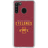 Iowa State University Athletic Text Galaxy A21 Clear Case