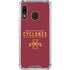 Iowa State University Athletic Text Galaxy A30 Clear Case