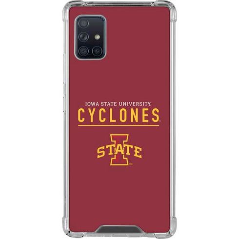 Iowa State University Athletic Text Galaxy A51 5G Clear Case