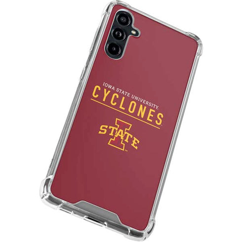 Iowa State University Athletic Text Galaxy A54 5G Clear Case