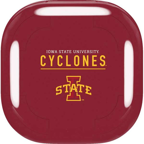Iowa State University Athletic Text Galaxy Buds Live Skin