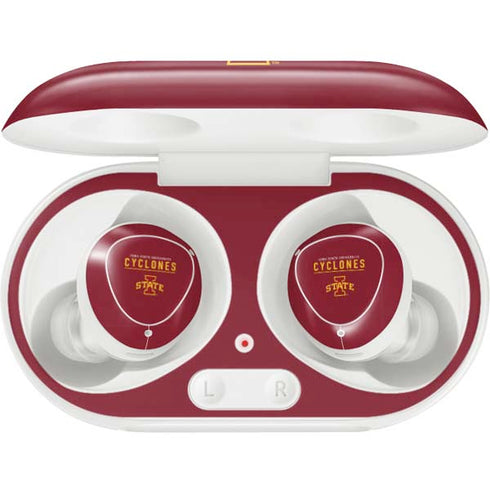 Iowa State University Athletic Text Galaxy Buds Plus Skin