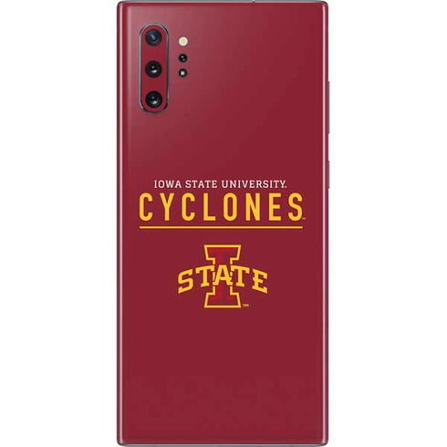 Iowa State University Athletic Text Galaxy Note 10 Plus Skin