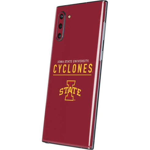 Iowa State University Athletic Text Galaxy Note 10 Skin