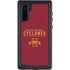 Iowa State University Athletic Text Galaxy Note 10 Waterproof Case