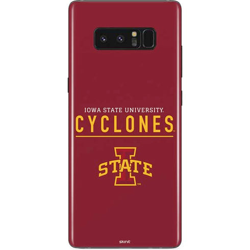 Iowa State University Athletic Text Galaxy Note 8 Skin