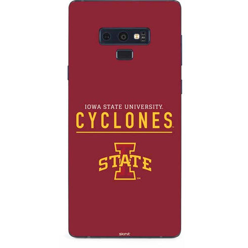 Iowa State University Athletic Text Galaxy Note 9 Skin