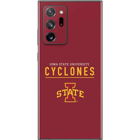 Iowa State University Athletic Text Galaxy Note20 Ultra 5G Skin