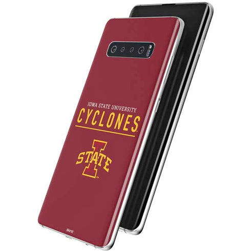 Iowa State University Athletic Text Galaxy S10 Plus Skin