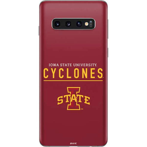 Iowa State University Athletic Text Galaxy S10 Skin