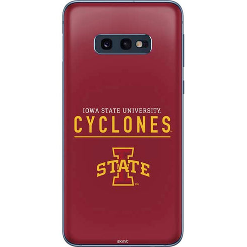 Iowa State University Athletic Text Galaxy S10e Skin