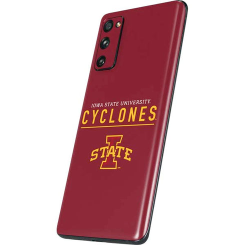 Iowa State University Athletic Text Galaxy S20 Fan Edition Skin
