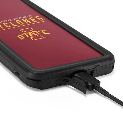 Iowa State University Athletic Text Galaxy S20 Plus Waterproof Case