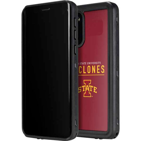 Iowa State University Athletic Text Galaxy S20 Waterproof Case