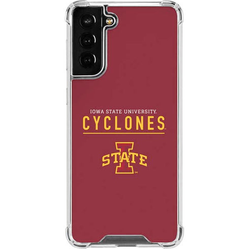 Iowa State University Athletic Text Galaxy S22 Plus Clear Case