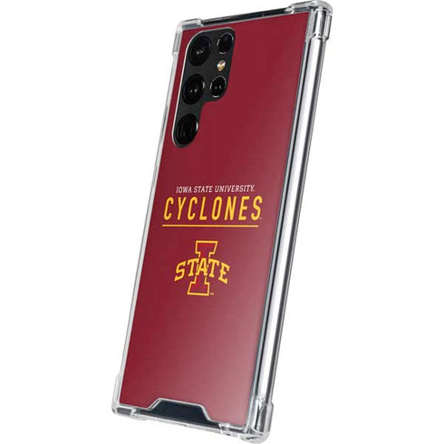Iowa State University Athletic Text Galaxy S22 Ultra Clear Case