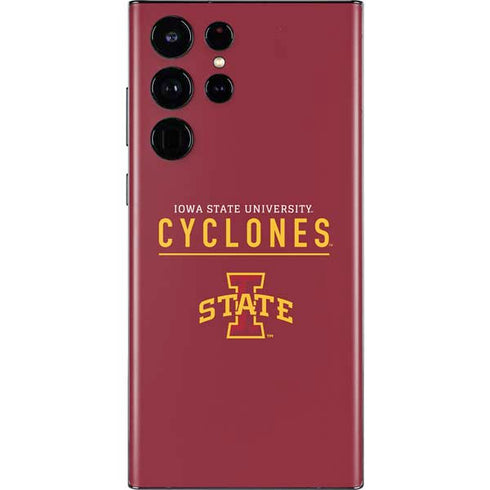 Iowa State University Athletic Text Galaxy S22 Ultra Skin