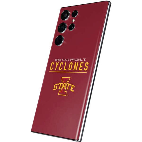 Iowa State University Athletic Text Galaxy S22 Ultra Skin