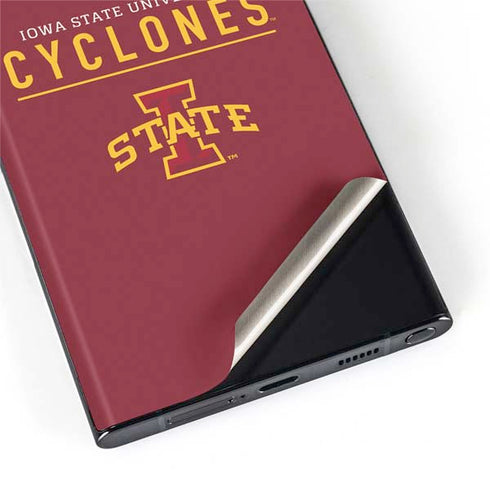 Iowa State University Athletic Text Galaxy S22 Ultra Skin