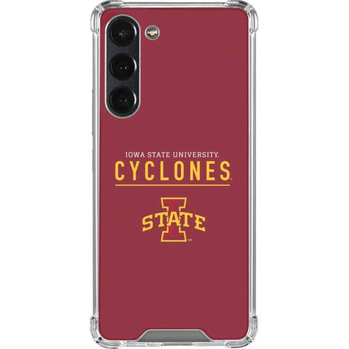 Iowa State University Athletic Text Galaxy S23 Plus Clear Case
