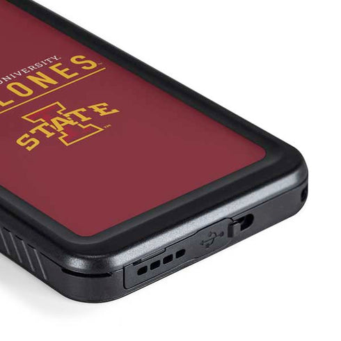 Iowa State University Athletic Text Galaxy S23 Plus Waterproof Case