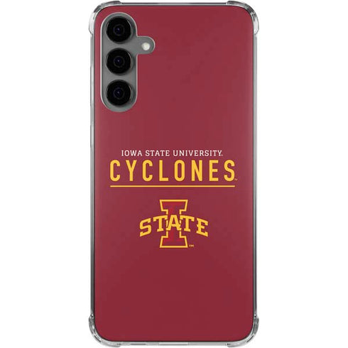 Iowa State University Athletic Text Galaxy S24 Plus Clear Case