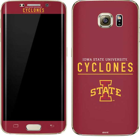Iowa State University Athletic Text Galaxy S7 Edge Skin