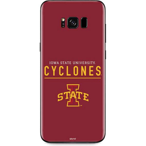 Iowa State University Athletic Text Galaxy S8 Plus Skin