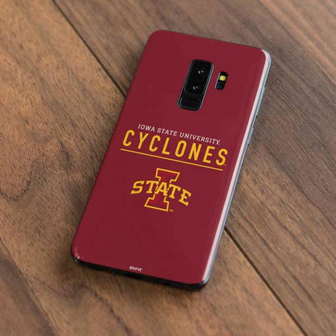 Iowa State University Athletic Text Galaxy S9 Plus Skin